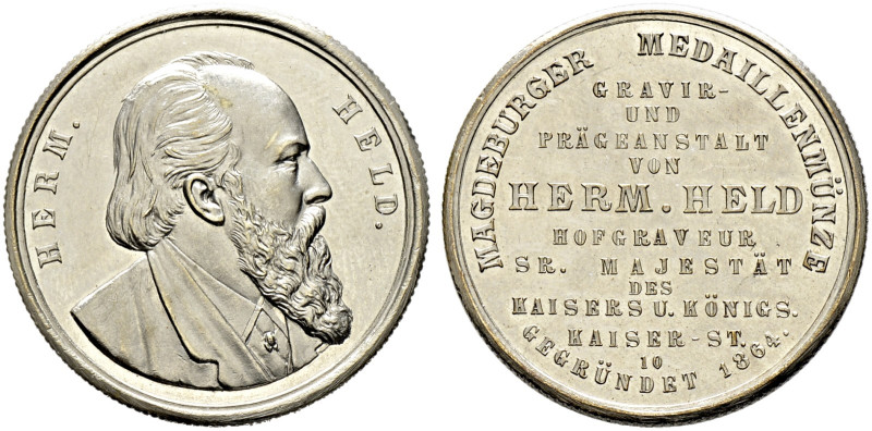 Medailleure. Held, Carl Friedrich Hermann Held (1836-1914). 

Medaille aus Kup...