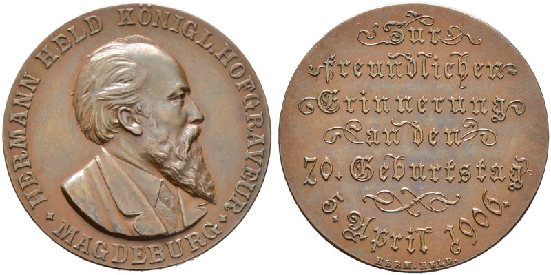 Medailleure. Held, Carl Friedrich Hermann Held (1836-1914). 

Bronzemedaille 1...