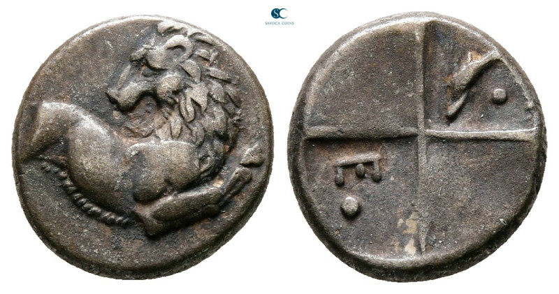 The Thracian Chersonese. Chersonesos circa 386-338 BC. 
Hemidrachm AR

13 mm,...