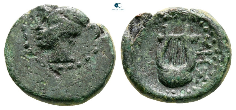 The Thracian Chersonese. Sestos circa 300 BC. 
Bronze Æ

14 mm, 2,25 g


...