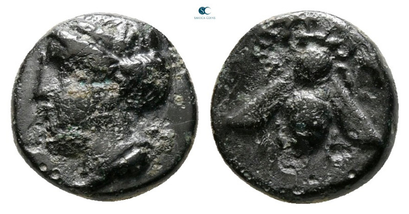 Ionia. Ephesos circa 375-325 BC. 
Bronze Æ

10 mm, 1,36 g



Very Fine