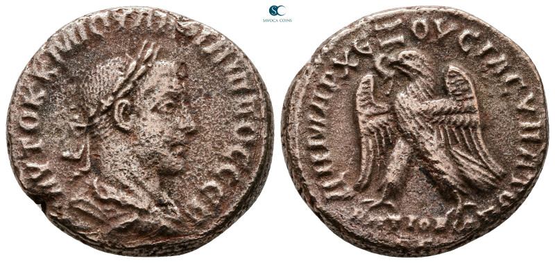 Seleucis and Pieria. Antioch. Philip II AD 247-249. 
Billon-Tetradrachm

25 m...