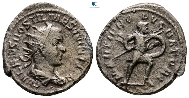 Hostilian AD 251-251. Rome
Antoninianus AR

22 mm, 3,23 g



Very Fine