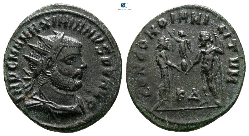 Maximianus Herculius AD 286-305. Cyzicus
Radiatus Æ

22 mm, 3,31 g



Ver...