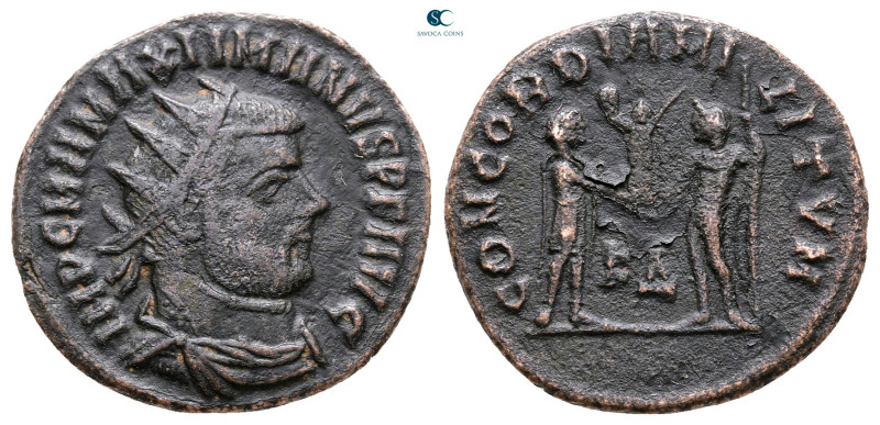 Maximianus Herculius AD 286-305. Cyzicus
Radiatus Æ

20 mm, 2,70 g



Ver...