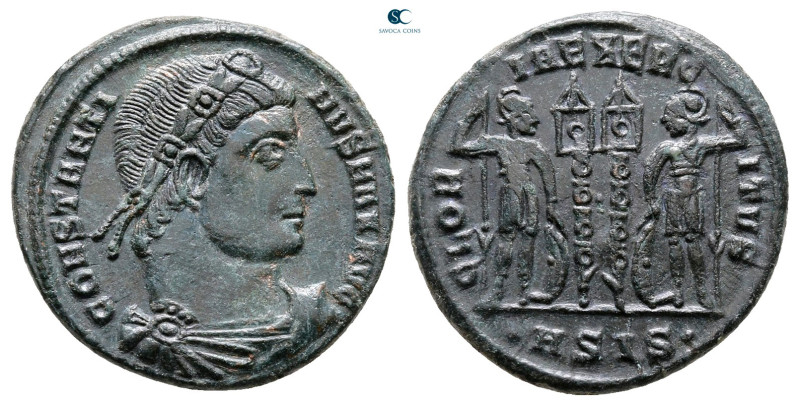 Constantine I the Great AD 306-337. Siscia
Follis Æ

19 mm, 2,73 g



Ver...