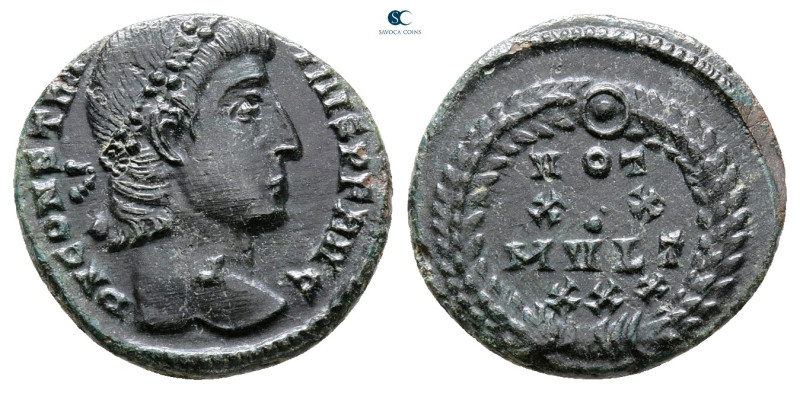 Constantius II AD 347-361. Uncertain mint
Follis Æ

15 mm, 1,47 g



Very...