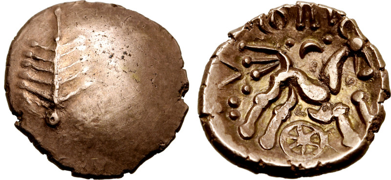 Britannia, the Dobunni. Corio AV Stater. Circa 30-15 BC. 'Corio Tree Tiny V' typ...