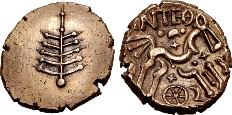 Britannia, the Dobunni. Anted AV Stater. Circa AD 20-43. 'Anted tree' type. Dobu...