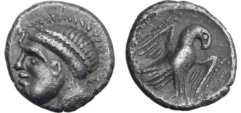 Celts in Eastern Europe(?) AR Drachm. Circa 3rd-2nd century BC. Stylised and dia...