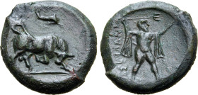 Lucania, Paestum (Poseidonia) Æ 19mm.