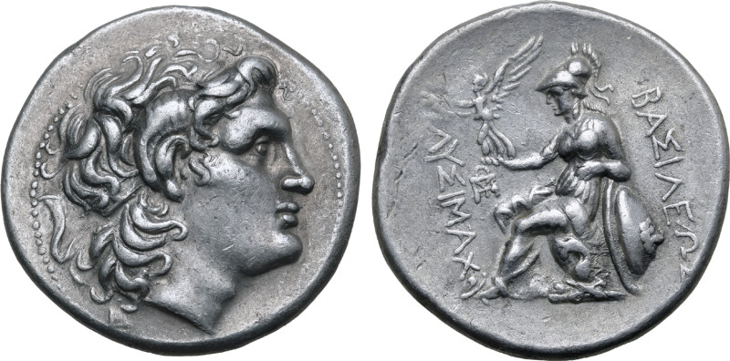 Kings of Thrace, Lysimachos AR Tetradrachm. Amphipolis(?), circa 288-281 BC. Dia...