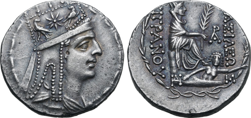 Kings of Armenia, Tigranes II 'the Great' AR Tetradrachm. Tigranokerta, circa 80...