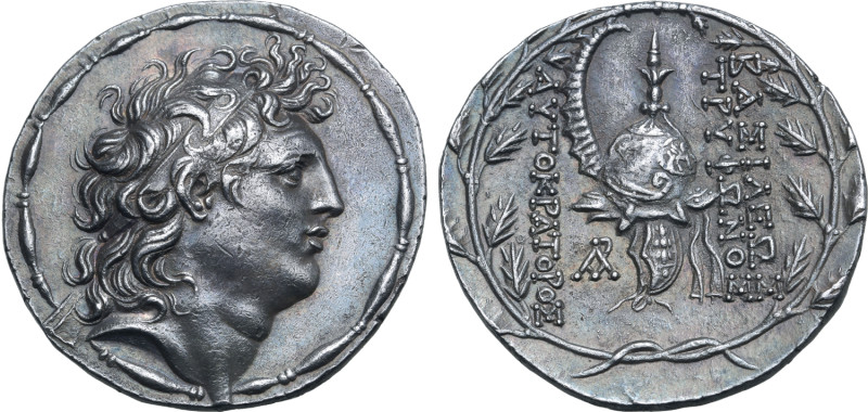 Seleukid Empire, Diodotos Tryphon AR Tetradrachm. Antioch, circa 142/1-138 BC. D...