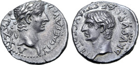 Tiberius, with Drusus as Caesar, AR Drachm of Caesarea-Eusebia, Cappadocia.