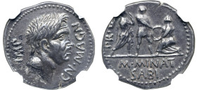 Cnaeus Pompeius Magnus AR Denarius.