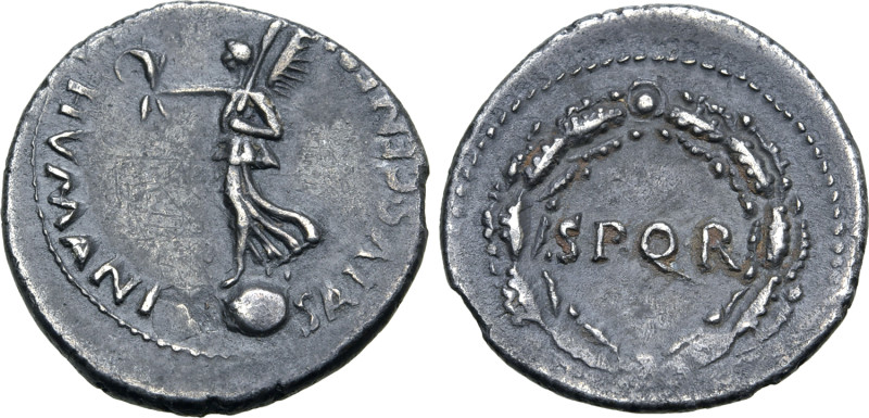 Civil War, Vindex AR Denarius. Uncertain Gallic Mint (Videbona?), March-May AD 6...