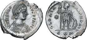 Theodosius II AR Light Miliarense.