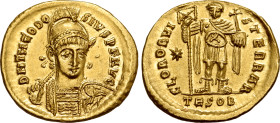 Theodosius II AV Solidus.