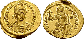 Theodosius II AV Solidus.