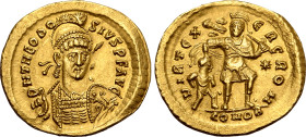 Theodosius II AV Solidus.