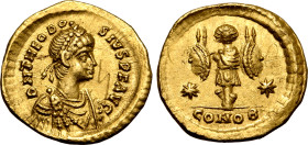 Theodosius II AV Tremissis.