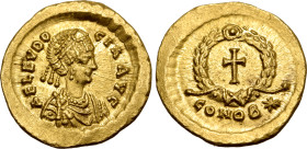 Aelia Eudocia (wife of Theodosius II) AV Tremissis.
