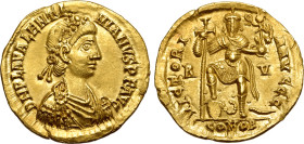 Valentinian III AV Solidus.