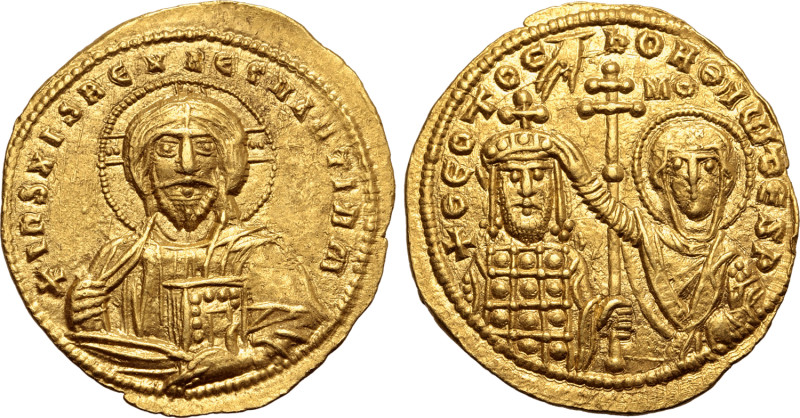 John I Zimisces AV Histamenon Nomisma. Constantinople, AD 970-973. ⧾ IҺS XIS RЄX...