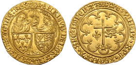 Anglo-Gallic, Henry VI of England and France AV Salut d’or.