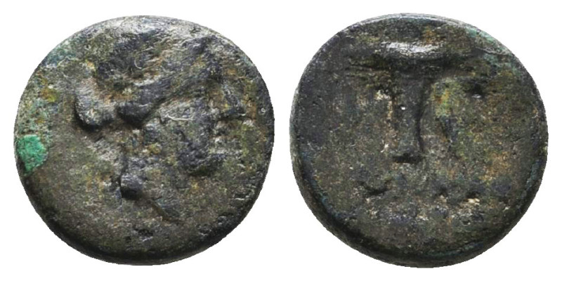 Greek Coins. 4th - 1st century B.C. AE
Reference:
Condition: Very Fine
W :1.6...