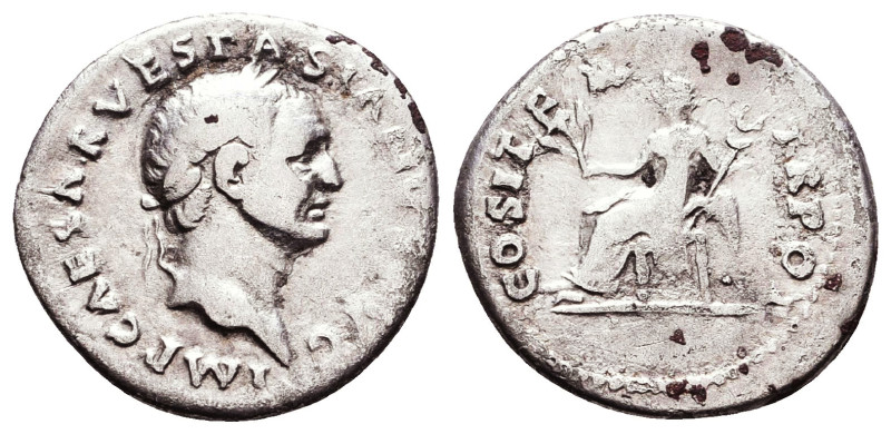 Vespasian. A.D. 69-79. AR denarius

Reference:
Condition: Very Fine
W :3.5 g...