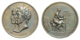 Ducato di Modena e Reggio - Francesco IV medaglia a ricordo del suo rientro 1831, opus Putinati, Br, 41mm, 32g, R, colpetti al bordo altrimenti SPL+