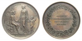 Ducato di Modena e Reggio - Francesco V medaglia premio della società di incoraggiamento per le arti 1846, opus T. Rinaldi, Br, 60mm, 78g, R, qFDC