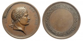 Napoleone - Medaglia premio, opus Babouot, Br "bronze" sul bordo, 54mm, SPL+