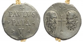 Paolo V (1605-1621) - Bolla papale, Pb, 37mm, R, BB+