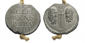 Clemente XIII - bolla papale, PB, 43mm, SPL