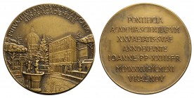 Giovanni XXIII - Medaglia per i 25 anni della Pontificia Accademia delle Scienze 1836-1961 in scatola originale, Br, 69mm, 116g, FDC