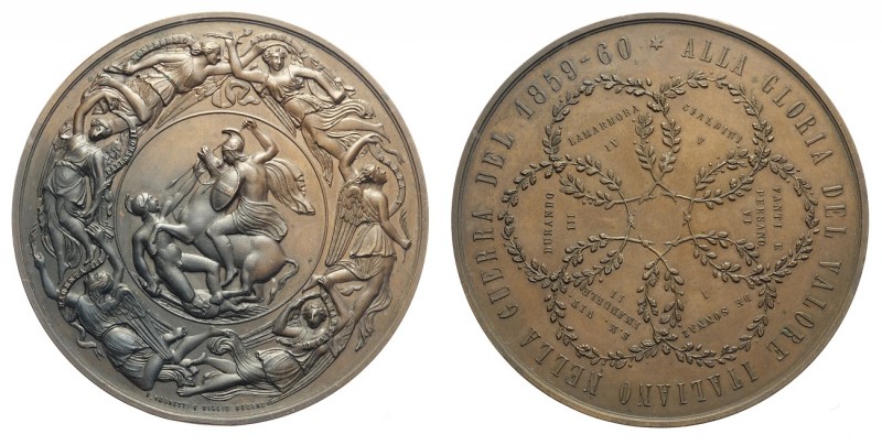 Vittorio Emanuele II - Medaglia in onore delle vittorie italiane 1859-60, opus V...
