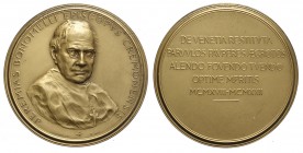Cremona - Medaglia a ricordo del vescovo Geremia Bonomelli 1918-1922, opus Johnson, Br, 50mm, 50g, R, qFDC
