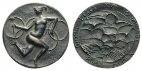 Roma - Medaglia data ai partecipanti dell'Olimpiade del 1960, opus Greco, Br, 54mm, 79g, SPL+