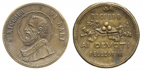 San Niccolò di Bari scatoletta porta foto, con immagini all'interno, fatta a medaglia in ricordo ai devoti pellegrini, Br, 45mm, R, qSPL