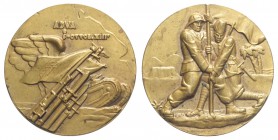 Medaglia a ricordo della presa di Adua 1935, opus SAF, Br, 40mm, 36g, R, colpetto al bordo altrimenti FDC