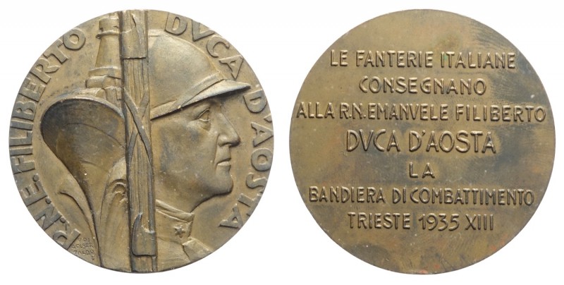 Medaglia a ricordo della consegna alla Regia Nave Emanuele Filiberto Duca d'Aost...