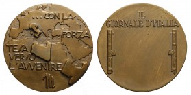 Medaglia premio del Giornale d'Italia, br, 60mm, 100g, qFDC
