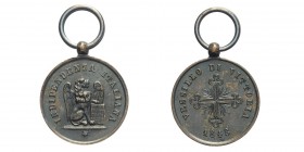 Governo Provvisorio di Venezia - Medaglia mignon d'onore per la liberazione di Venezia 1848, Br, 17mm, 2g, RR, SPL+