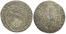 Ancona, Giulio II (1503-1513), Giulio, Ag mm 26,4 g 3,55, MB-BB