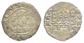 Bergamo, Comune a nome di Federico II di Svevia Imperatore (1194-1250), Denaro imperiale, Ag mm 16 g 0,63 BB
