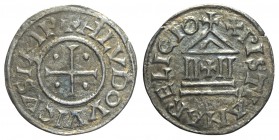 Milano, Ludovico I il Pio (814-840), Denaro Piano, Ag mm 20,5 g 1,40 metallo leggermente poroso altrimenti BB-SPL