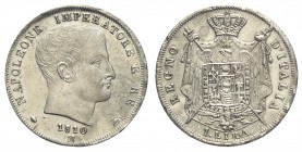 Milano, Napoleone I, Lira 1810, Ag mm 23,5 moneta palesemente pulita altrimenti SPL